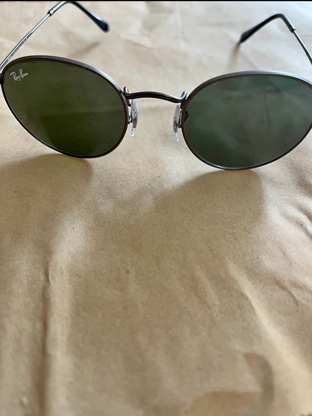 Ray-Ban Men’s Round Metal Sunglasses — Black (RB3447)
